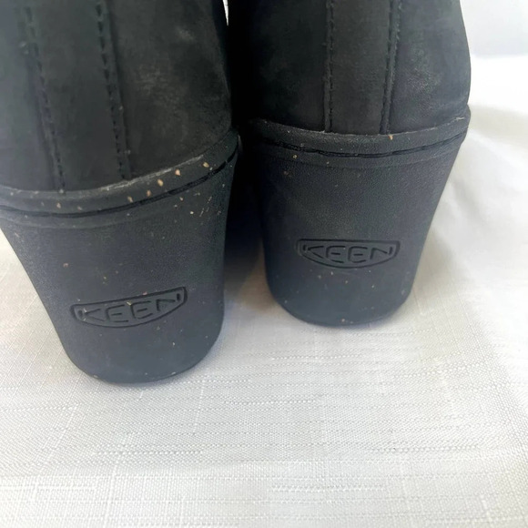 Keen Akita Wedge Boots Black Women's Size 10 - Picture 5 of 14